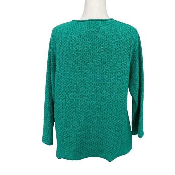 Habitat Clothes to Live In Teal Button Cardigan Sweater - Picture 2 of 9